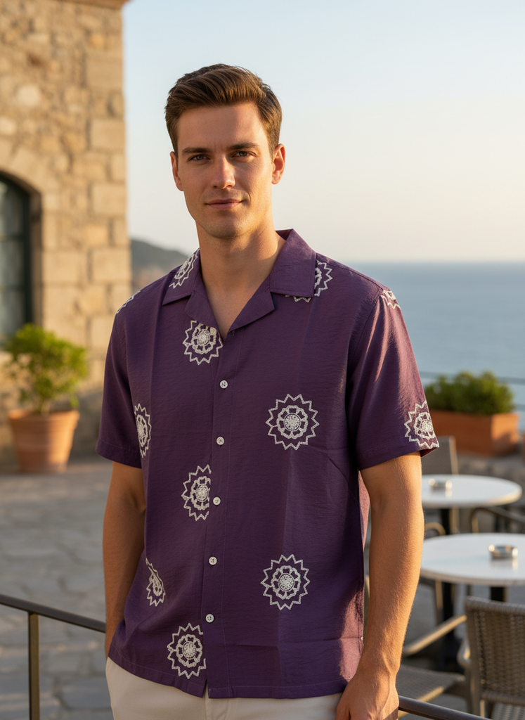 Purple Loose-fit Shirt