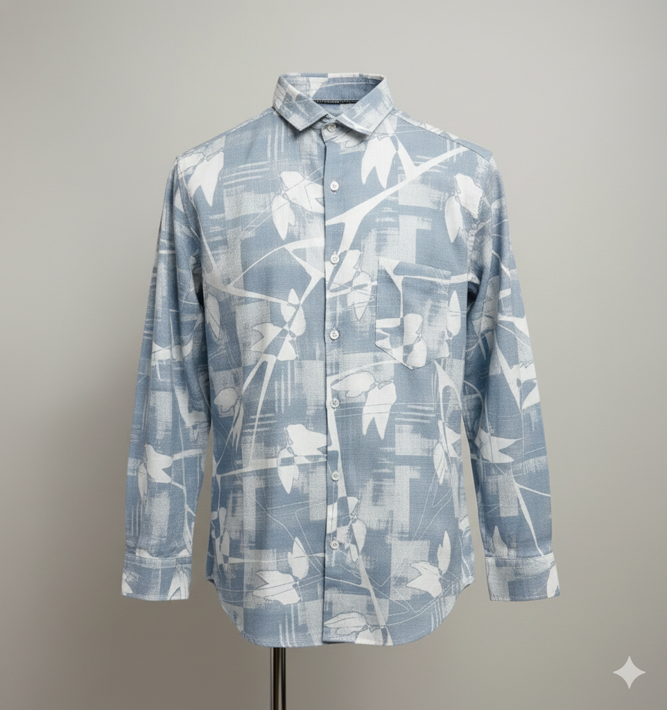 Sky printed Shirt (S)