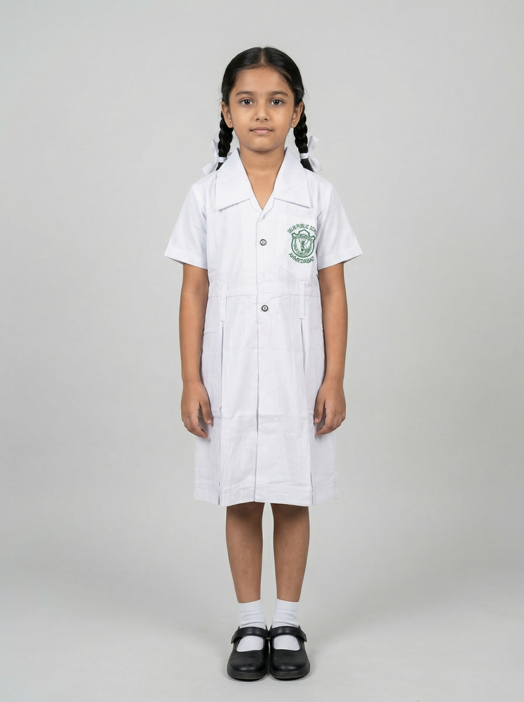 D.P.S. Girls School Frock Length