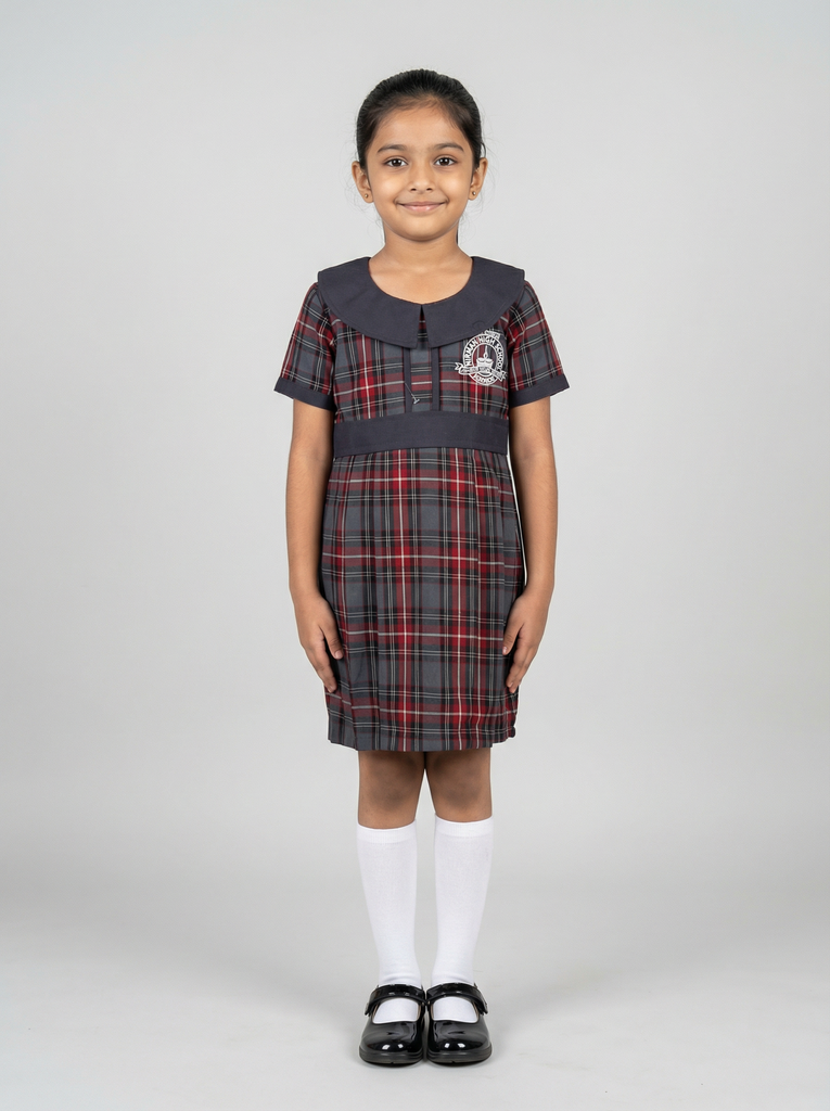 Nirman CBSE Girls School KG Frock Length (18)