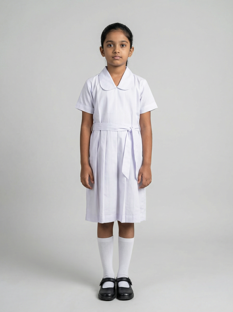 C.N. Vidhyalay Girls School Frock Length (18)