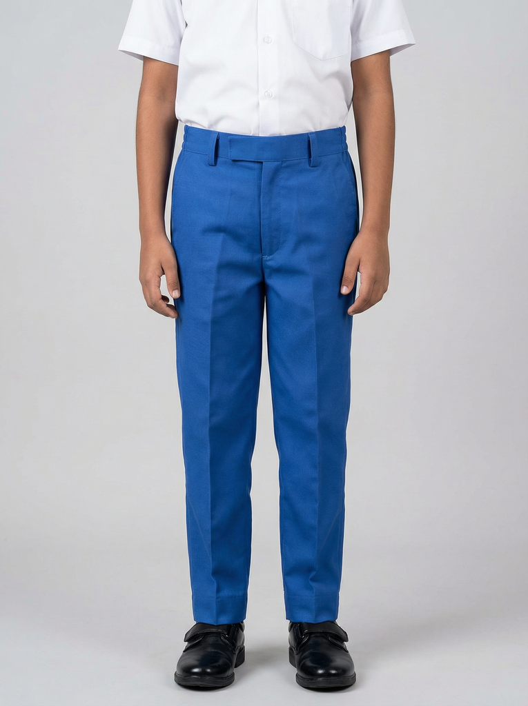 Sky Blue Boy School Pant Waist