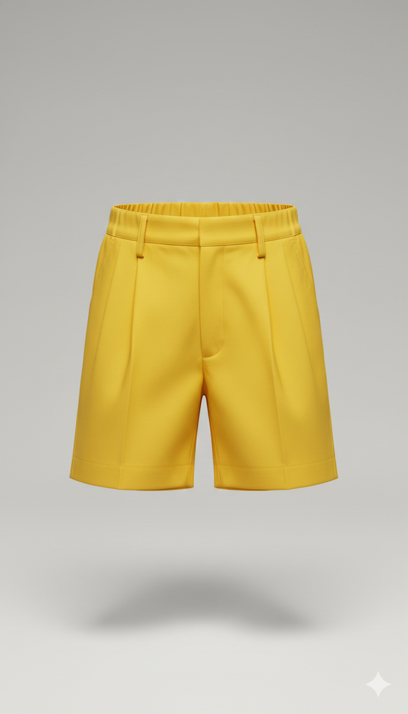 Yellow Shreyas Foundation School Shorts