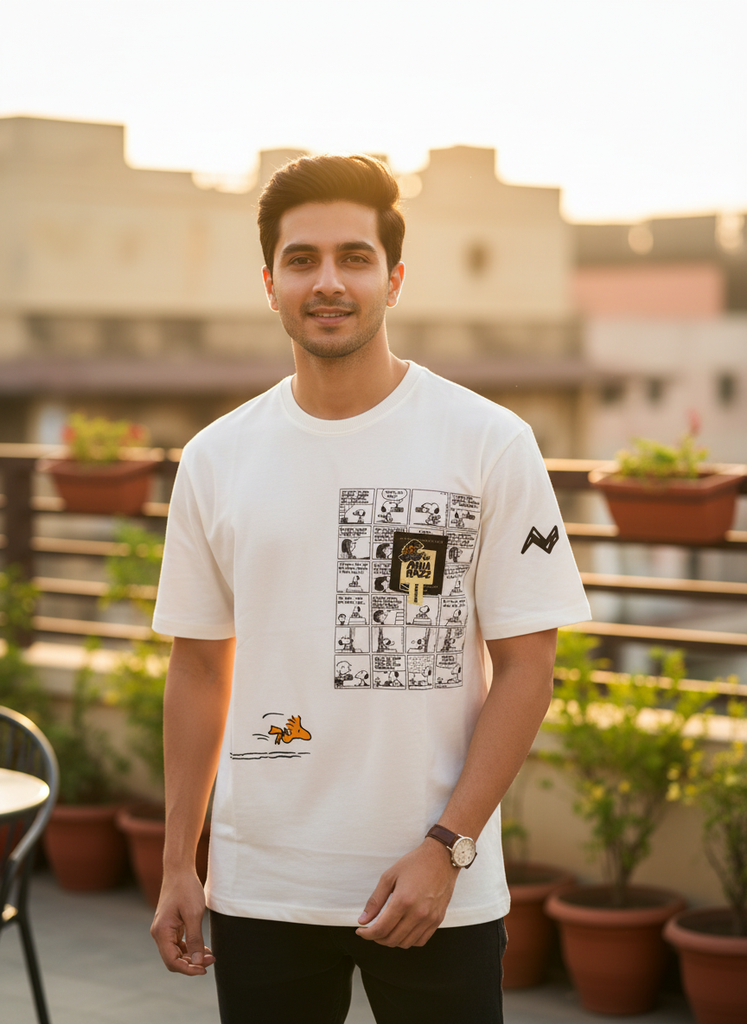 Classic Printed Oversized T-shirt (M)