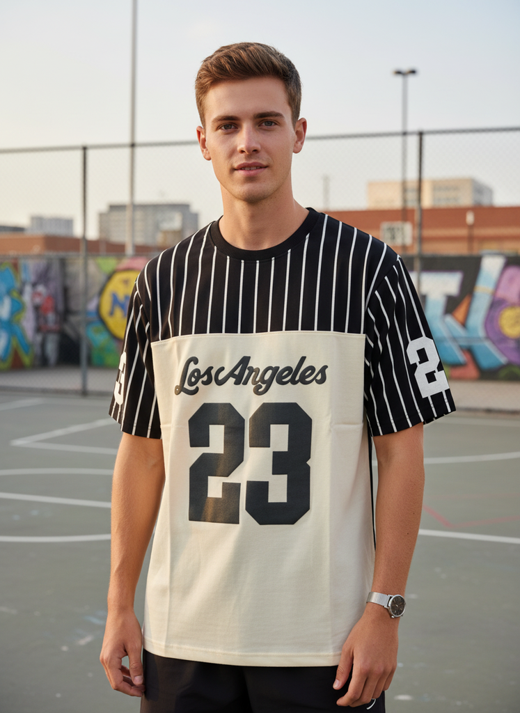 LA 23 Black Oversized T-Shirt