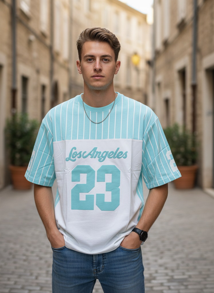 LA 23 Blue Oversized T-Shirt