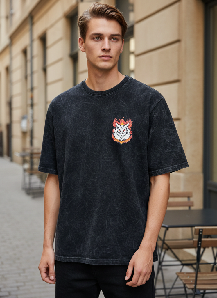 RR Black Oversized T-shirt