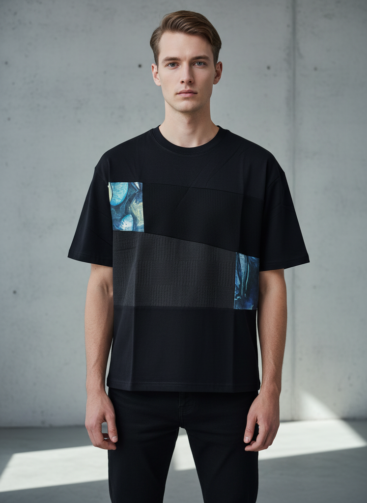 Patchy Classic Black T-shirt (M)