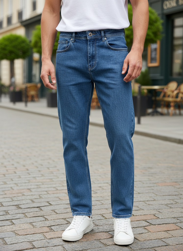 Blue Momfit Jeans