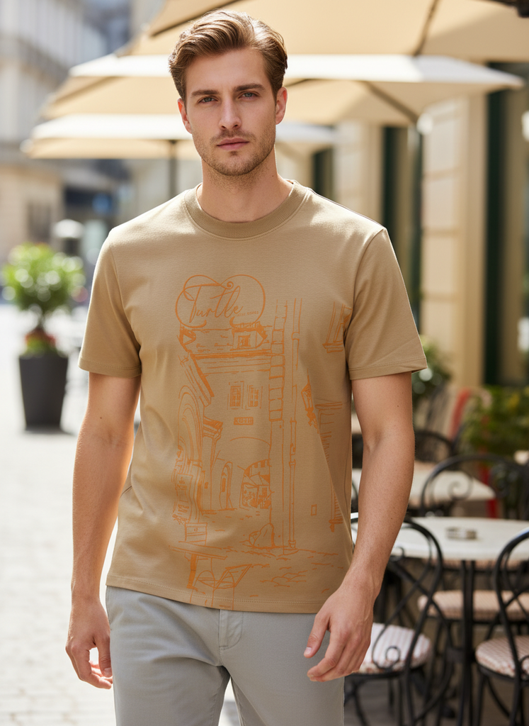 Sassy Town Beige Oversized T-shirt
