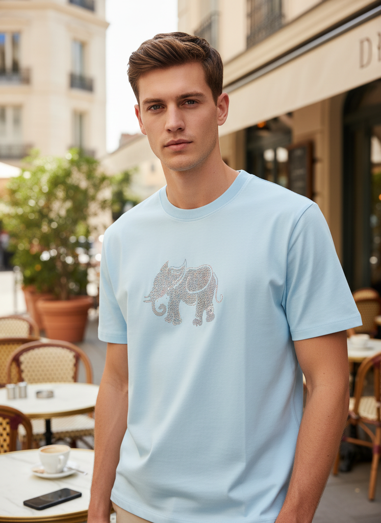 Tusk Tasker Sky Blue Oversized T-shirt