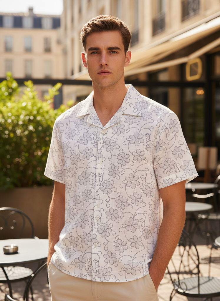 Grey Printed Shirt