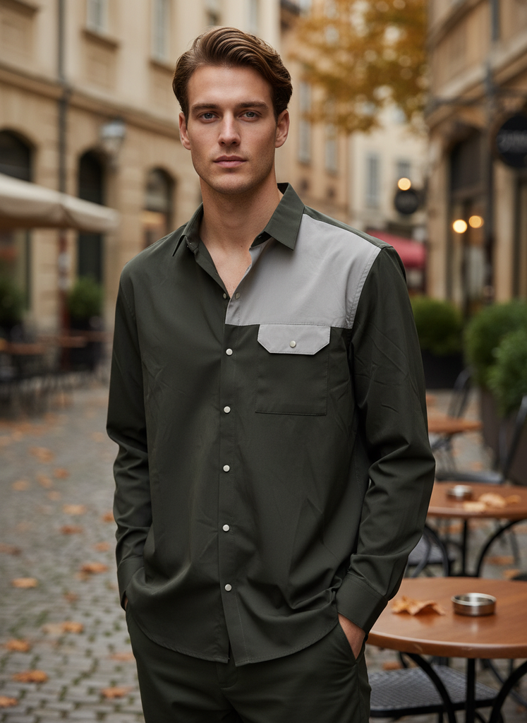 Patchy Green Shirt