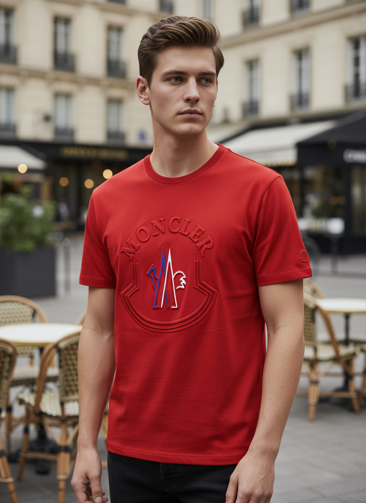 Embossed Red T-shirt (M)
